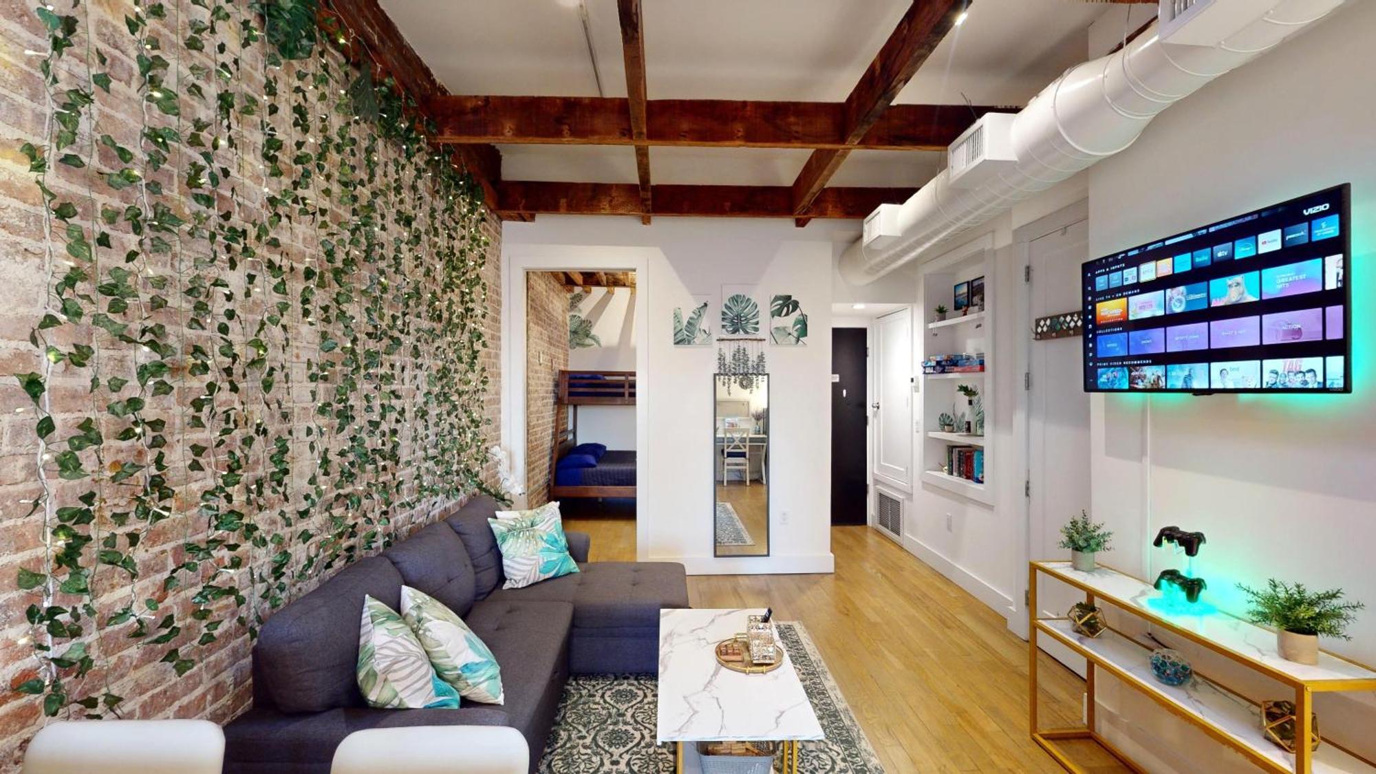 Chic Penthouse 15 Minutes From Nyc - Bus Stop At Doorstep 霍博肯 外观 照片