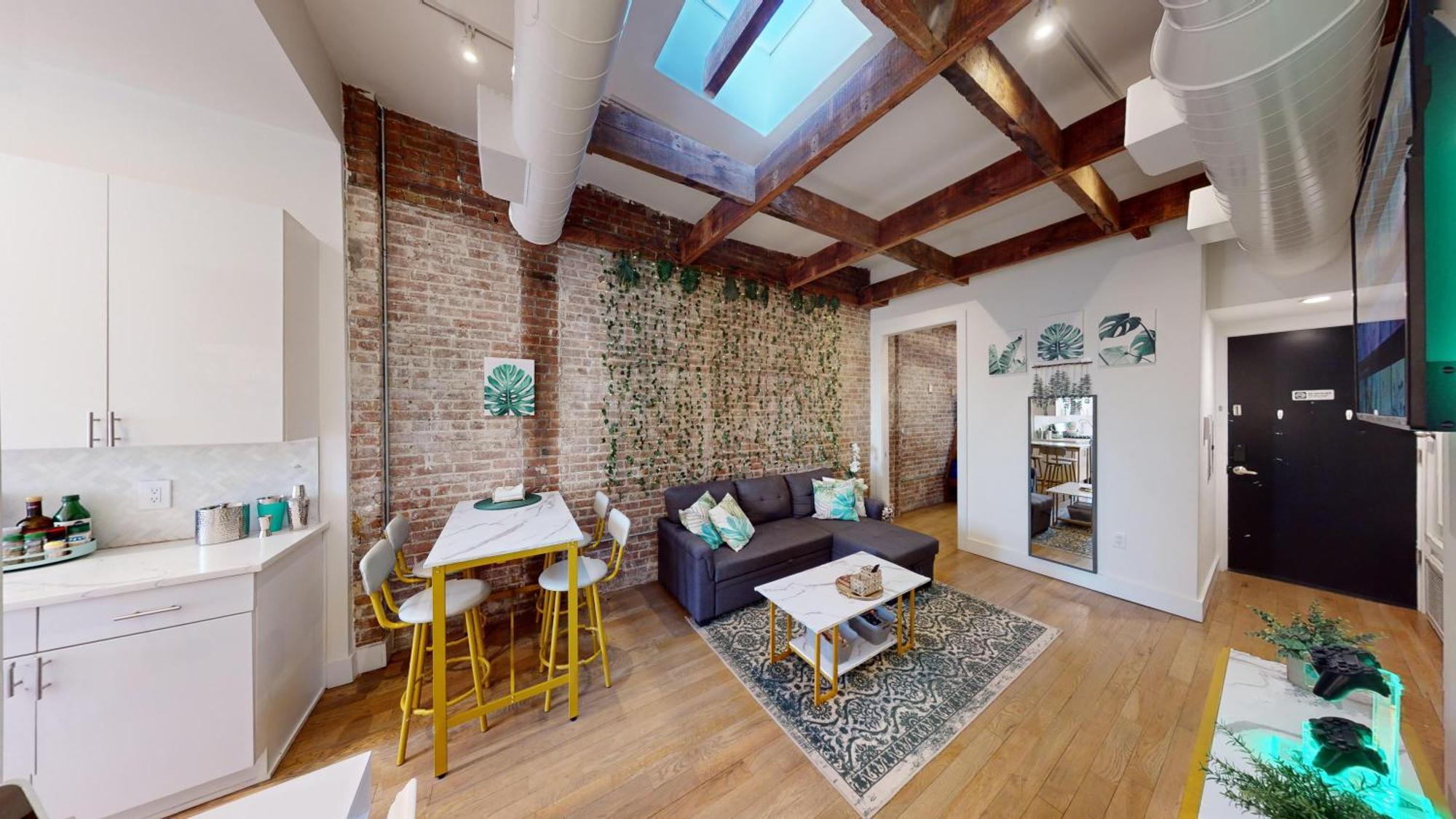 Chic Penthouse 15 Minutes From Nyc - Bus Stop At Doorstep 霍博肯 外观 照片