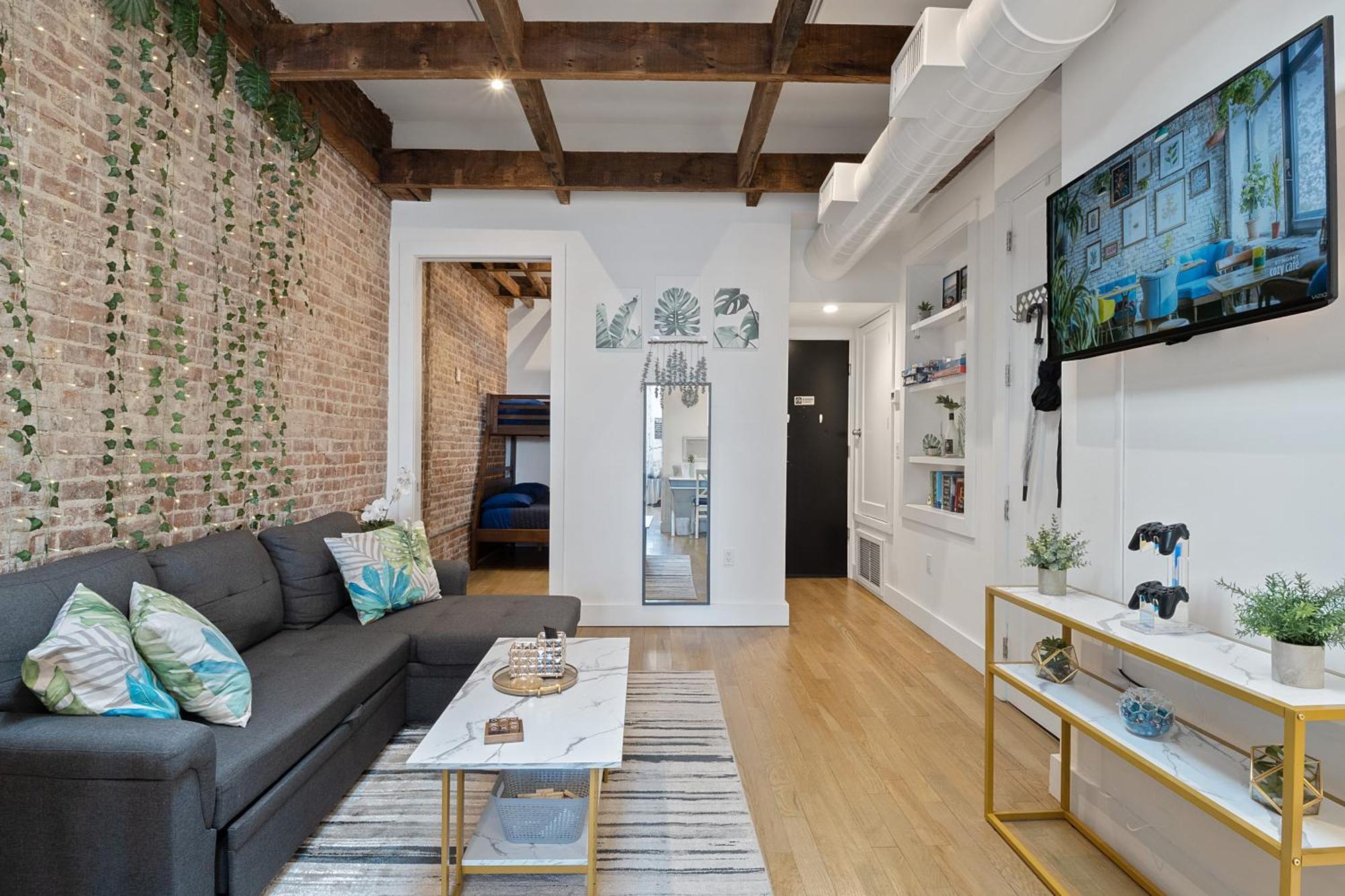 Chic Penthouse 15 Minutes From Nyc - Bus Stop At Doorstep 霍博肯 外观 照片