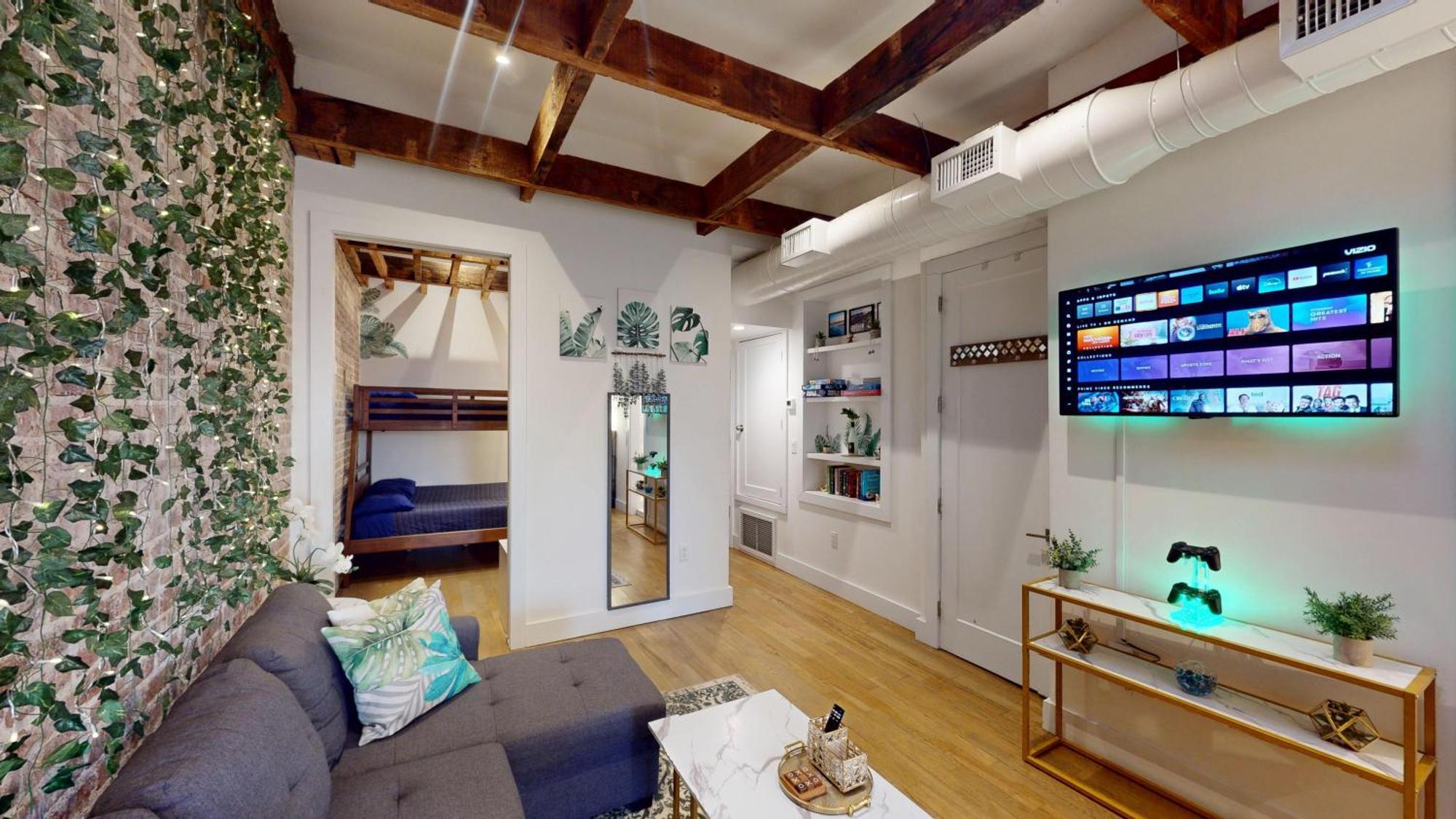 Chic Penthouse 15 Minutes From Nyc - Bus Stop At Doorstep 霍博肯 外观 照片